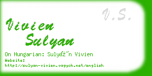 vivien sulyan business card